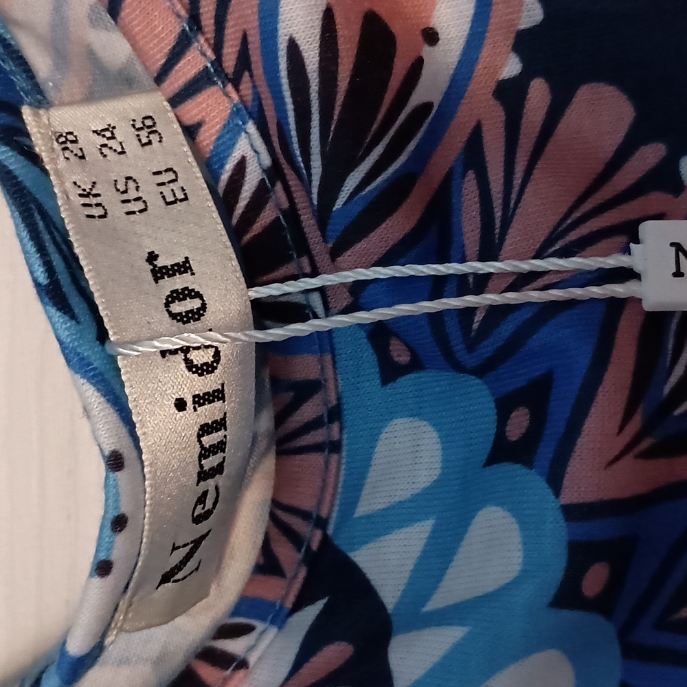 New! Nemidor Size 20 Boho Mandala Print Cold Shoulder Midi Dress (z100) - Picture 5 of 5